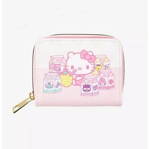 Hello Kitty and Friends Milk Cartons mini zipper wallet